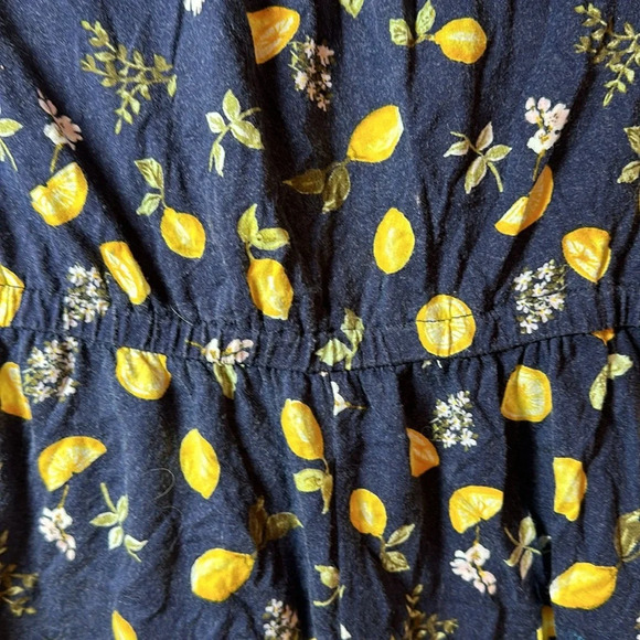 OLD NAVY Girls Navy Lemon Romper Size M(8) - Picture 2 of 5